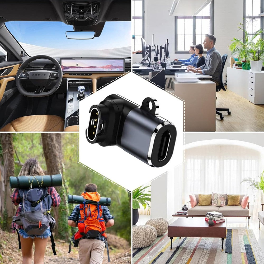 USB-C Adapter Wozinsky WAYGS1 για Garmin Smartwatch Γκρι | www.lightgear.gr
