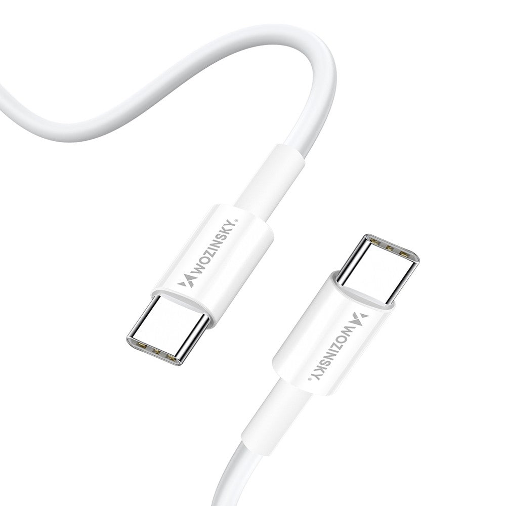 Φορτιστής Wozinsky GaN 65W με USB-A 2xUSB-C Θύρες και USB-C Καλώδιο 65W Λευκό | www.lightgear.gr