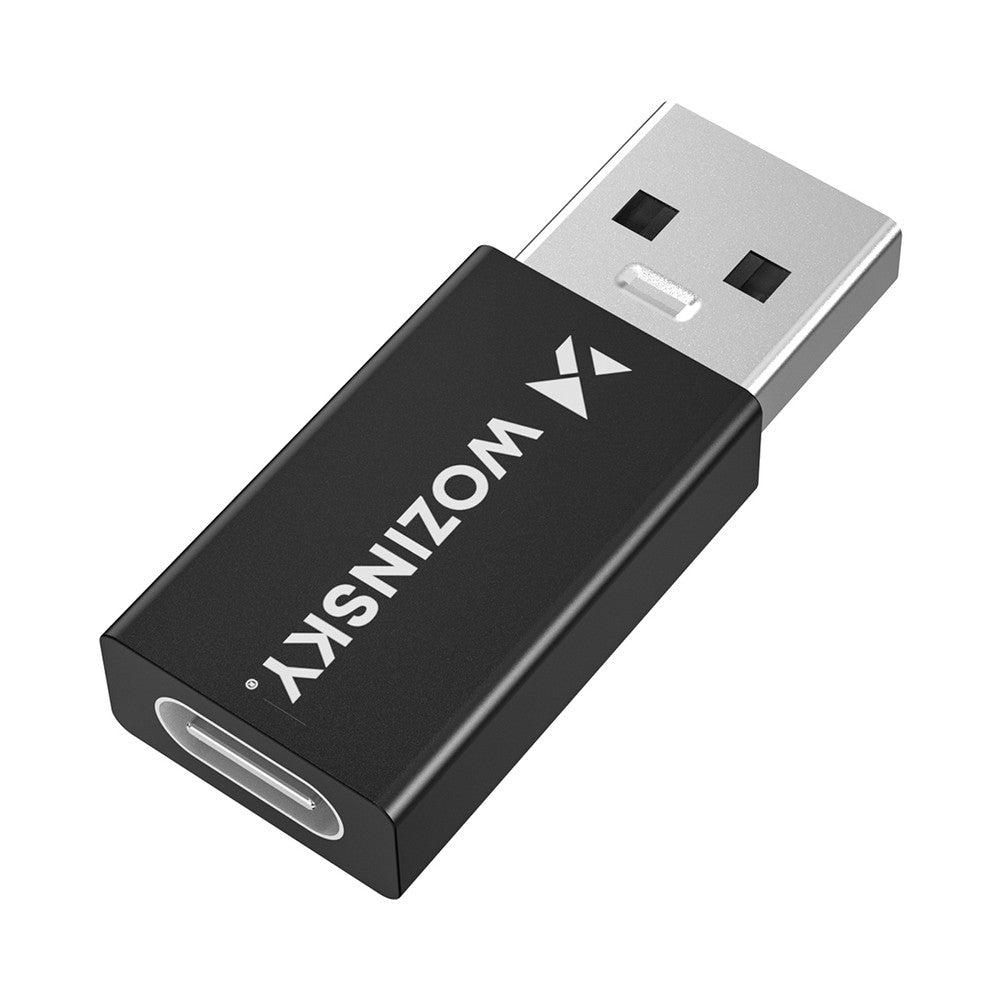 USB-A - USB-C OTG Adapter Wozinsky WAAC-01 Μαύρο | www.lightgear.gr
