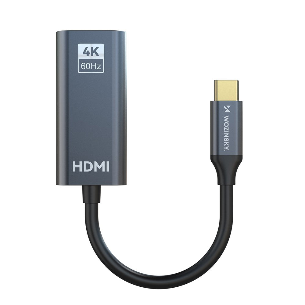 Adapter USB-C - HDMI 4K 60Hz Wozinsky WACH-01 Μαύρο | www.lightgear.gr