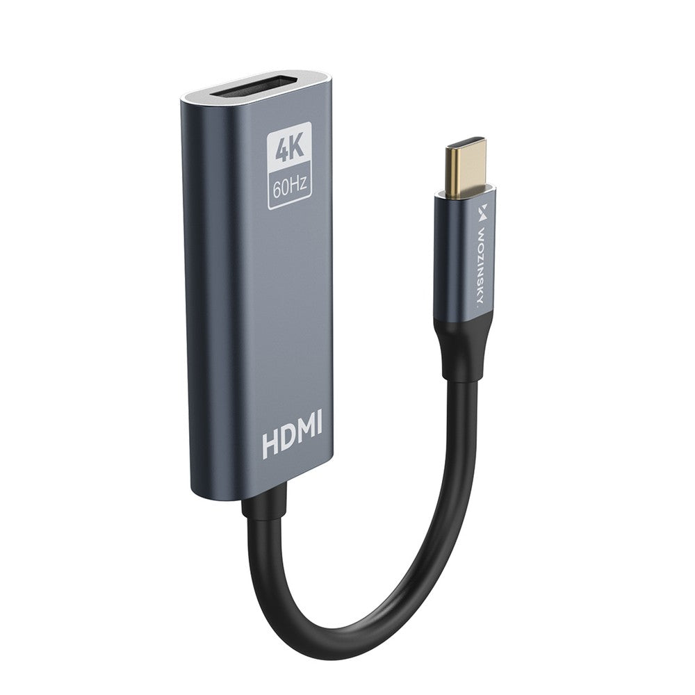 Adapter USB-C - HDMI 4K 60Hz Wozinsky WACH-01 Μαύρο | www.lightgear.gr