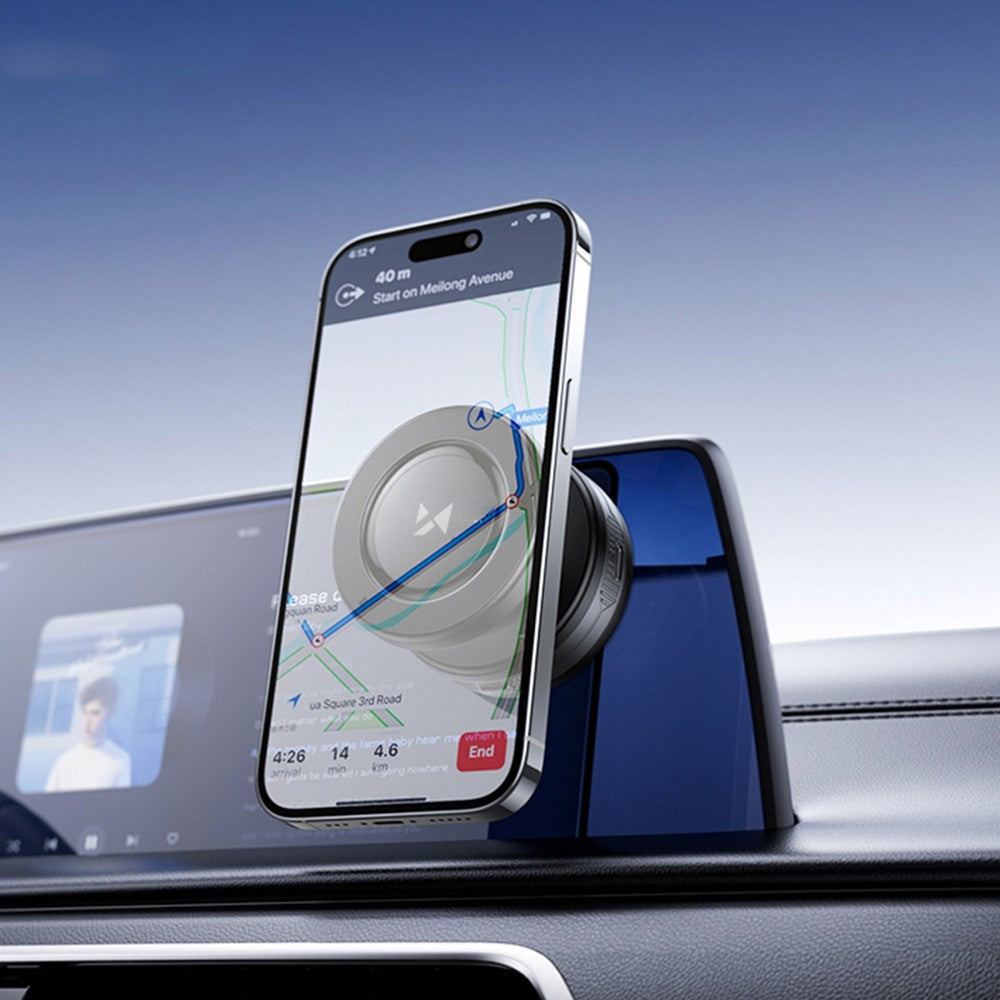 Car Holder με Qi Charger Wozinsky WUSQ-01 Compatible with MagSafe Μαύρο | www.lightgear.gr