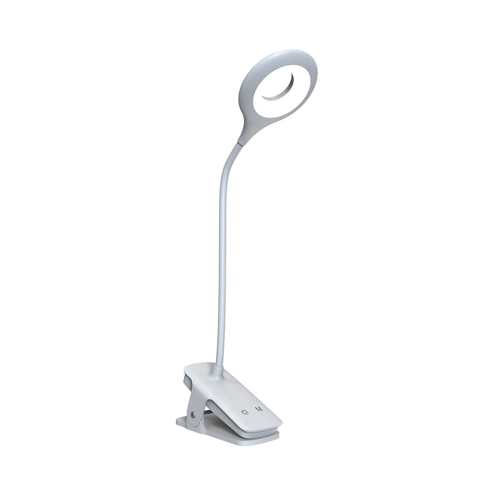 Ασύρματη LED Λάμπα Ανάγνωσης Mini Wozinsky με Clip + USB-C Καλώδιο Λευκή | www.lightgear.gr