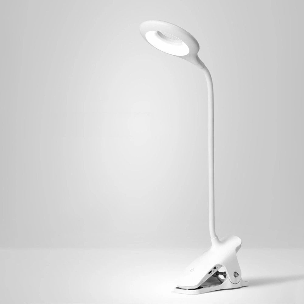 Ασύρματη LED Λάμπα Ανάγνωσης Mini Wozinsky με Clip + USB-C Καλώδιο Λευκή | www.lightgear.gr