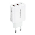 Επιτοίχιος Φορτιστής Wozinsky CWCUCW 30W USB-C / 2 x USB-A Λευκό | www.lightgear.gr