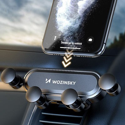 Wozinsky Gravity Car Phone Holder για Air Vent Μαύρο (WCH-05) | www.lightgear.gr