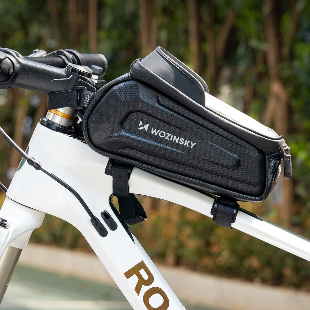 Τσαντάκι Ποδηλάτου Frame Wozinsky Armored με Θήκη Κινητού 1.7lt Μαύρο | www.lightgear.gr