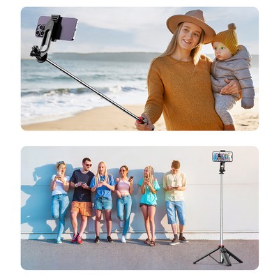 Selfie Stick Τηλεσκοπικό Τρίποδο WC1Y3S 1.3m με Phone Holder Μαύρο | www.lightgear.gr