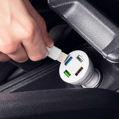 Φορτιστής Αυτοκινήτου Wozinsky WCCAW 50W 4x USB-A QC Λευκό | www.lightgear.gr