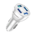 Φορτιστής Αυτοκινήτου Wozinsky WCCAW 50W 4x USB-A QC Λευκό | www.lightgear.gr