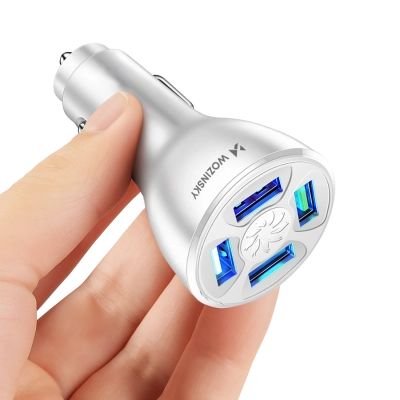Φορτιστής Αυτοκινήτου Wozinsky WCCAW 50W 4x USB-A QC Λευκό | www.lightgear.gr