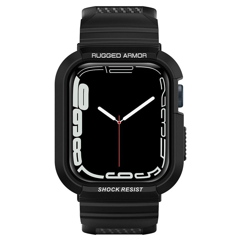Rugged Armor Pro Case με Strap Spigen για Apple Watch 4 / 5 / 6 / 7 / 8 / SE (44/45mm) Μαύρο | www.lightgear.gr