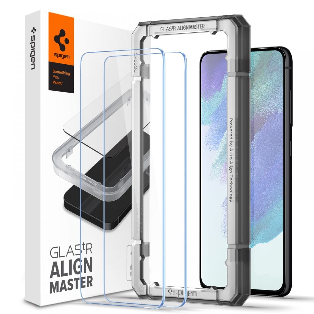 Tempered Glass Spigen ALM Glas.tR για Samsung Galaxy S21 FE 2τεμ | www.lightgear.gr
