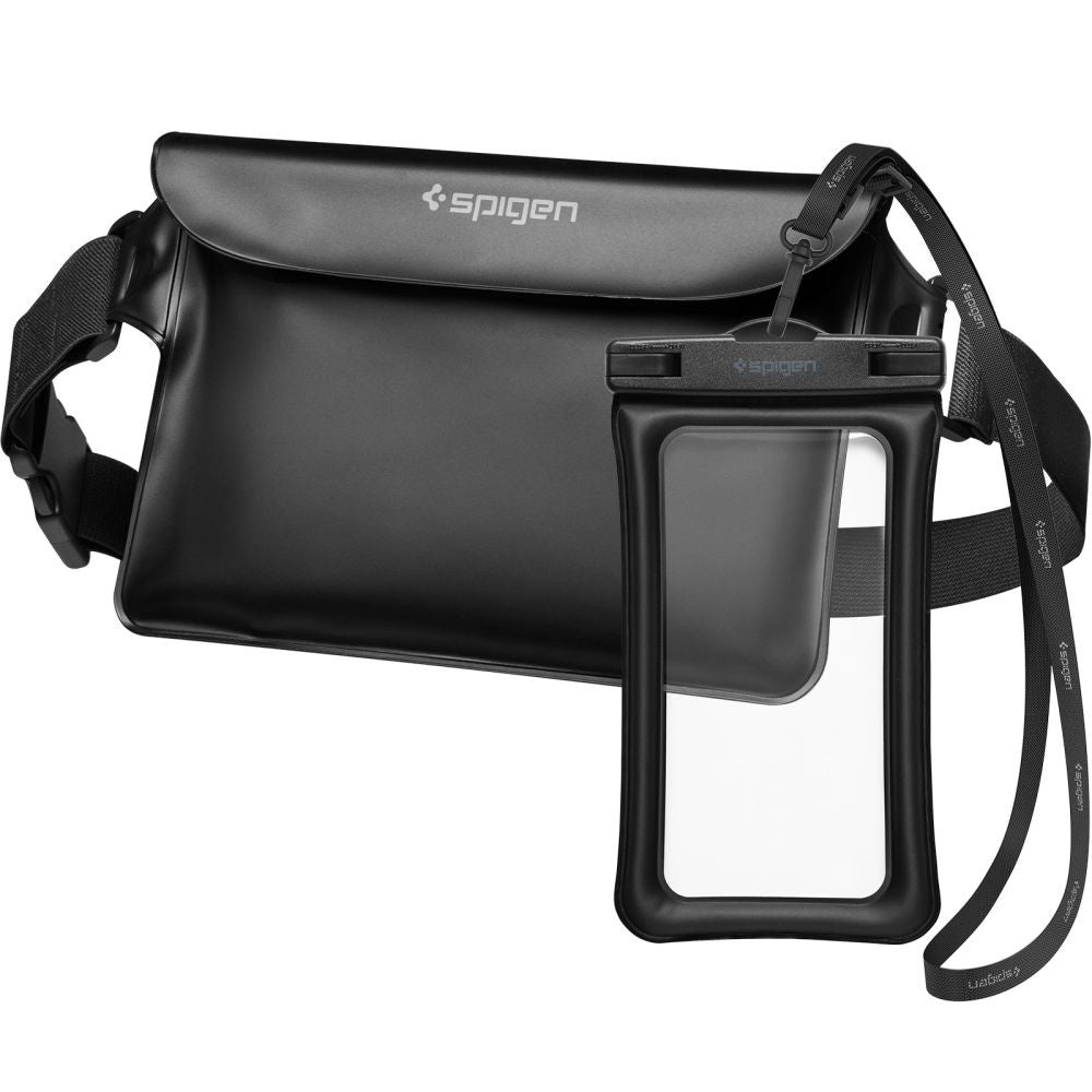 Aqua Shield A621 Waterproof Hip Bag + Floating Case Spigen Μαύρο | www.lightgear.gr