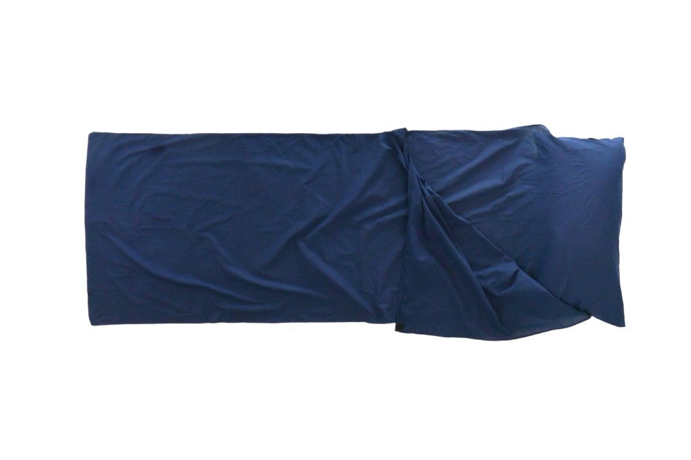 Σεντόνι Υπνόσακου Origin Outdoors Ορθογώνιο Polycotton Μπλε | www.lightgear.gr