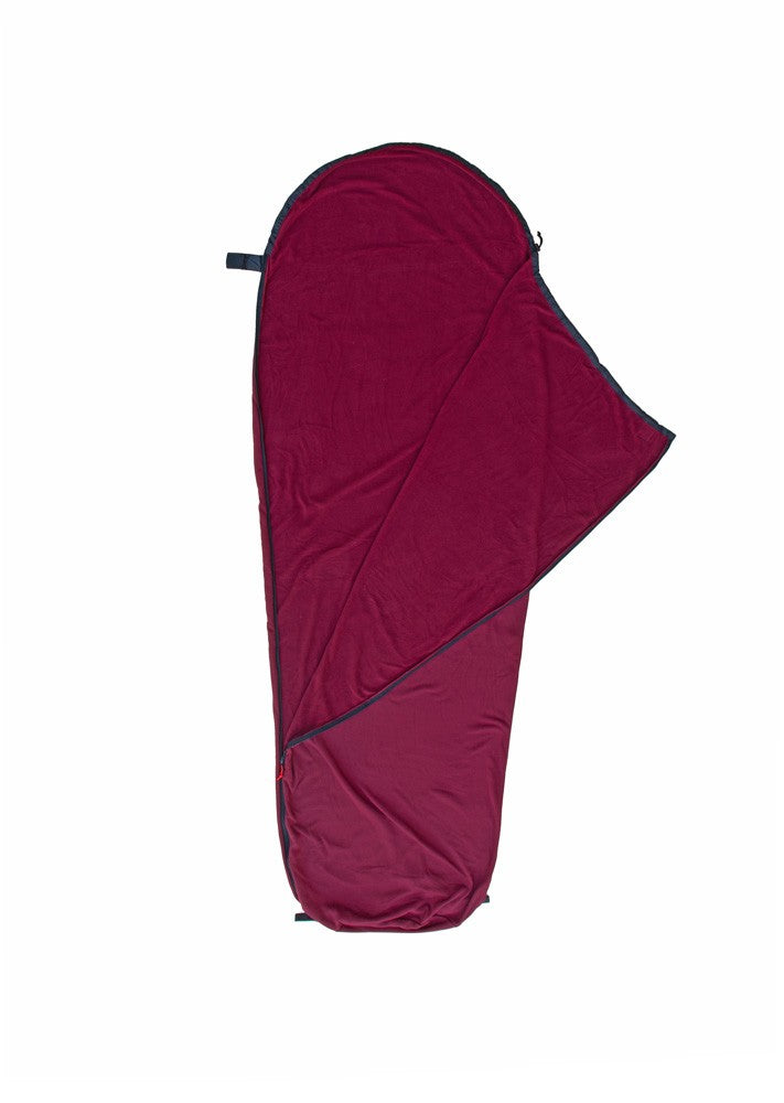Σεντόνι Υπνόσακου Origin Outdoors Μούμια Microfleece Μπορντό | www.lightgear.gr