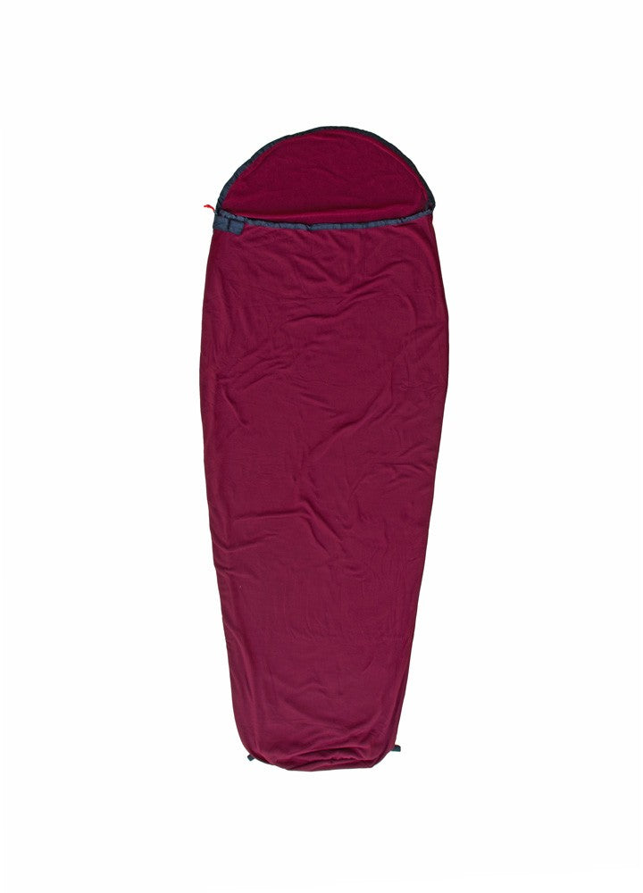 Σεντόνι Υπνόσακου Origin Outdoors Μούμια Microfleece Μπορντό | www.lightgear.gr