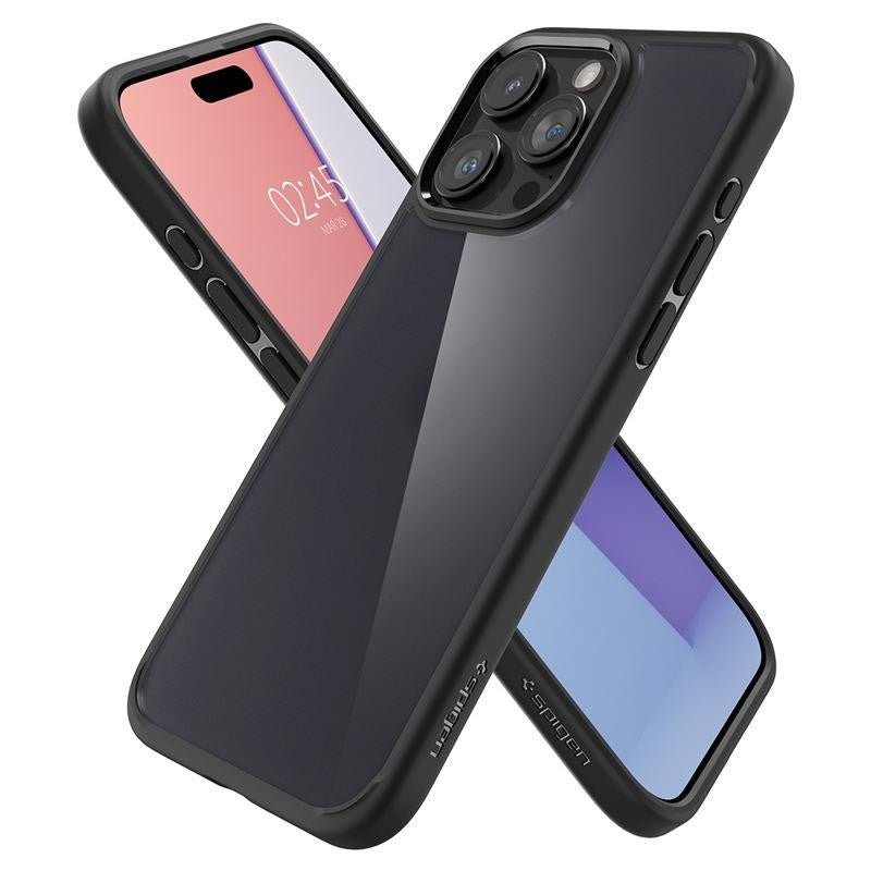 Θήκη Spigen Ultra Hybrid για iPhone 15 Pro Max Clear Black | www.lightgear.gr