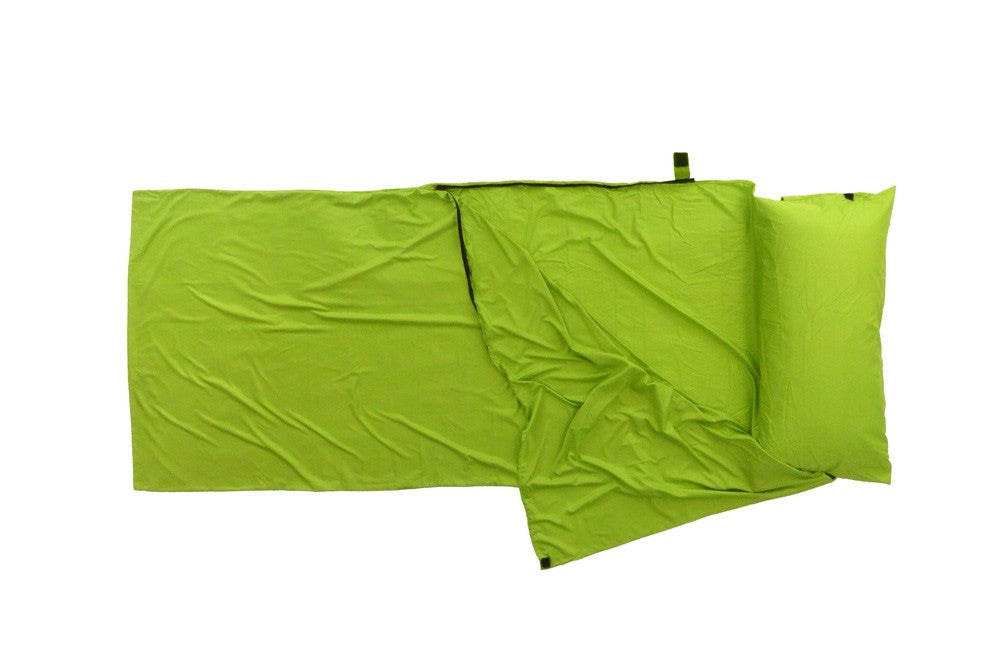 Σεντόνι Υπνόσακου Origin Outdoors Ορθογώνιο Microfiber Λαχανί | www.lightgear.gr