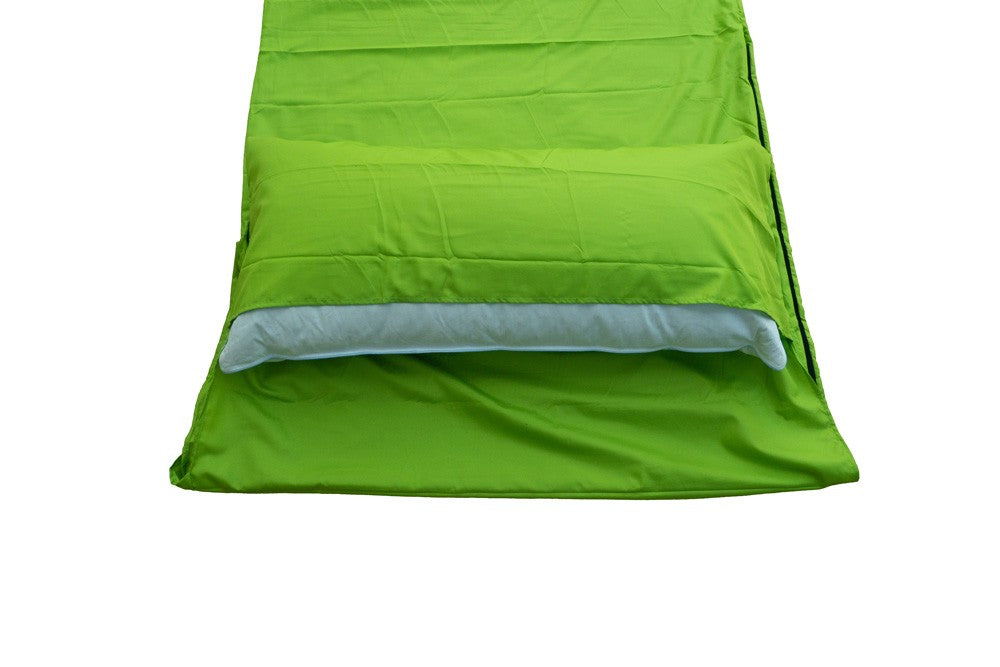 Σεντόνι Υπνόσακου Origin Outdoors Ορθογώνιο Microfiber Λαχανί | www.lightgear.gr