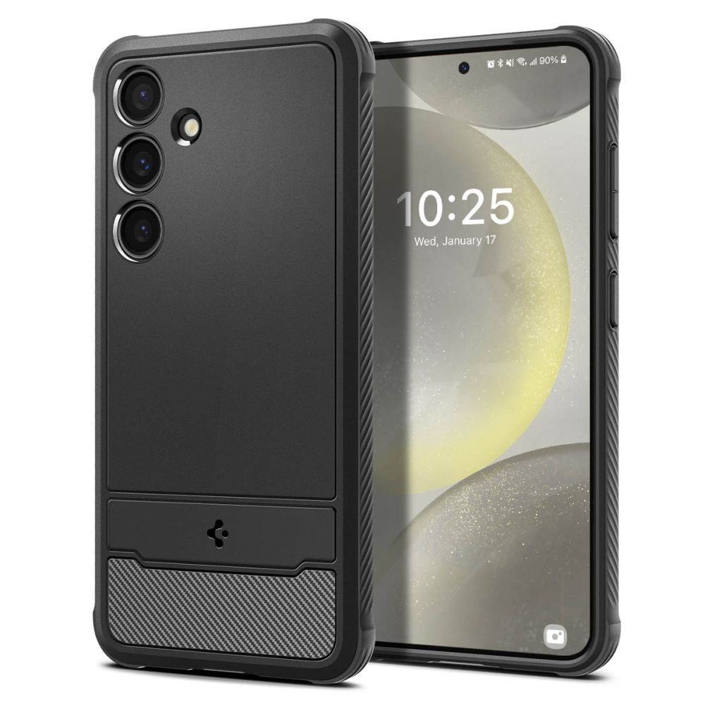 Θήκη Rugged Armor Spigen για Samsung Galaxy S24 Matte Black | www.lightgear.gr