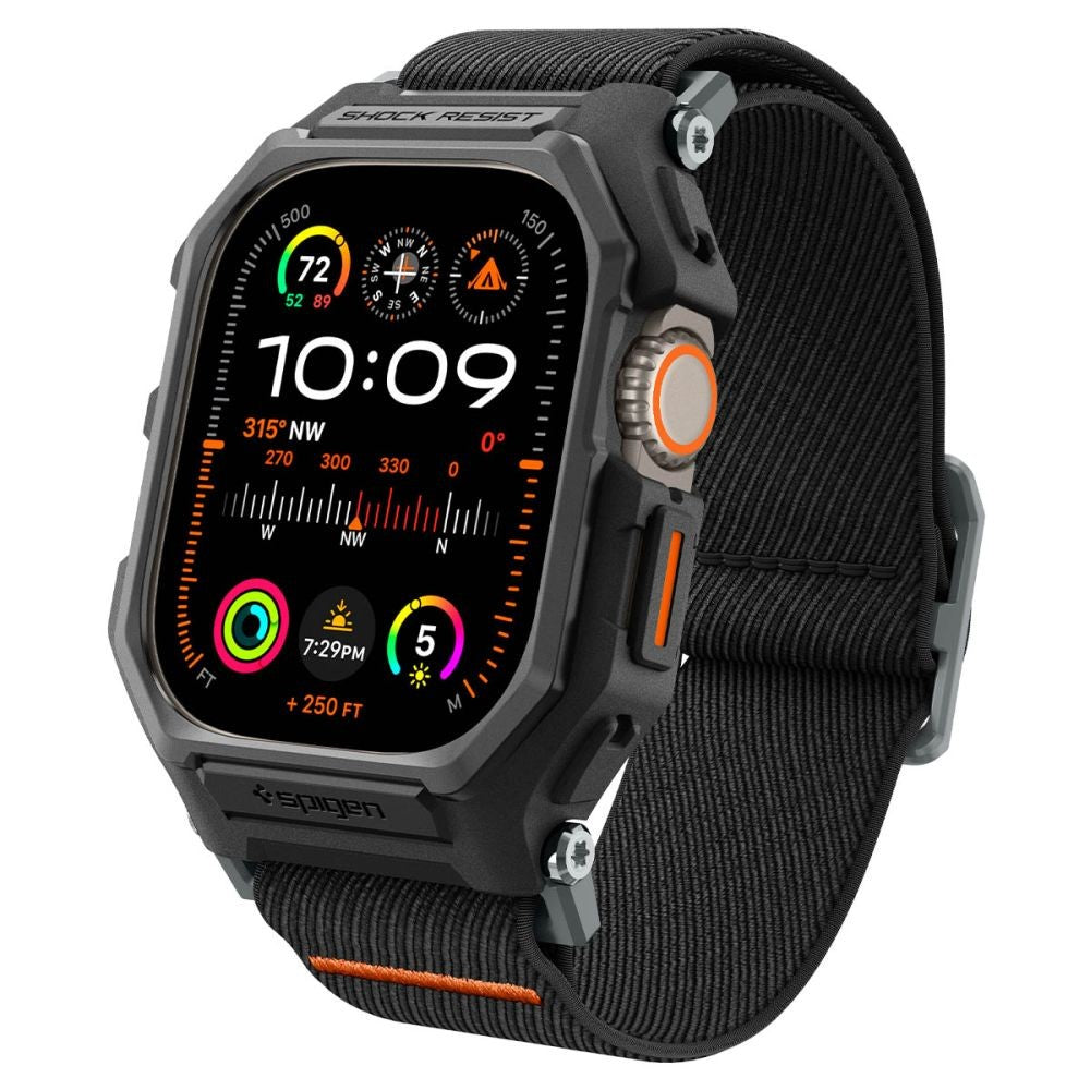 Lite Fit Pro Case με Strap Spigen για Apple Watch Ultra 1 / 2 (49mm) Matte Black | www.lightgear.gr