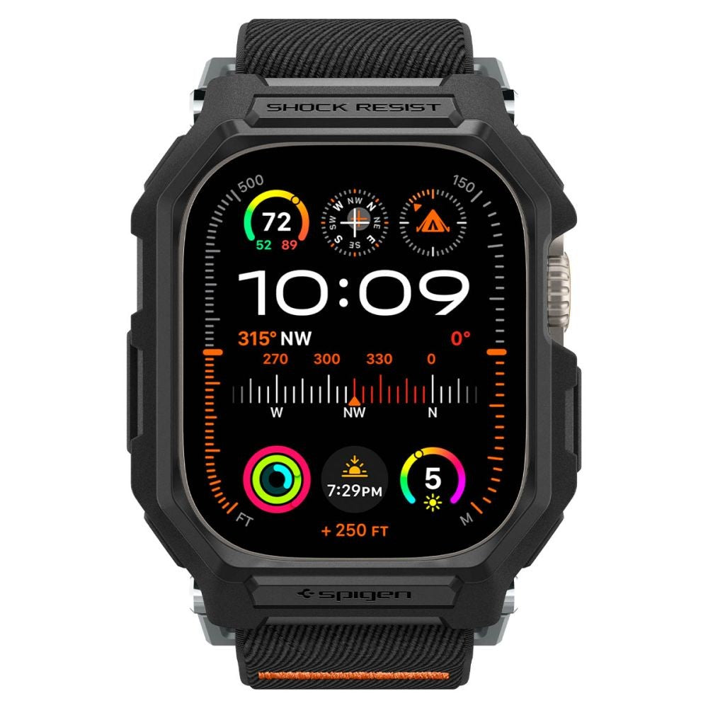 Lite Fit Pro Case με Strap Spigen για Apple Watch Ultra 1 / 2 (49mm) Matte Black | www.lightgear.gr