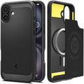 Θήκη Rugged Armor MagSafe Spigen για iPhone 16 Μαύρο | www.lightgear.gr