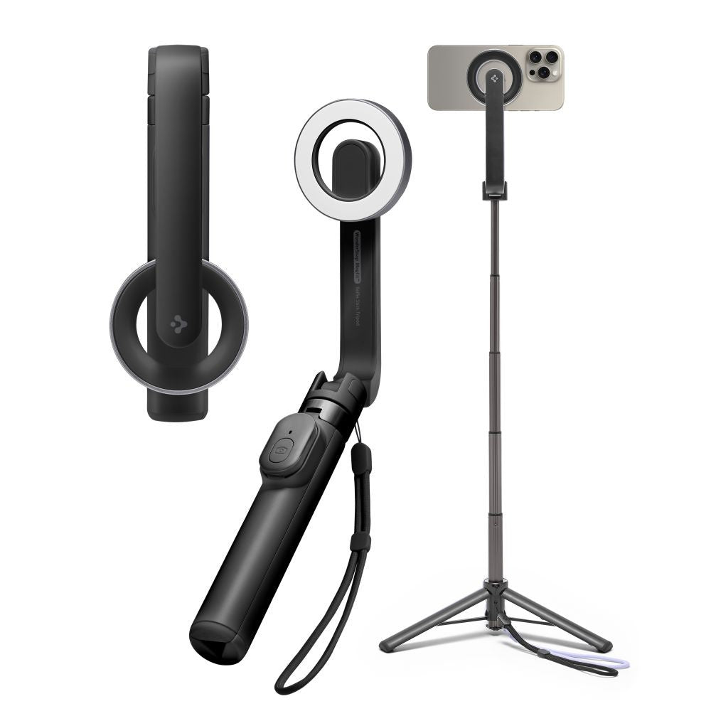 Selfie Stick Spigen S571W MagSafe Bluetooth με Tripod Μαύρο | www.lightgear.gr