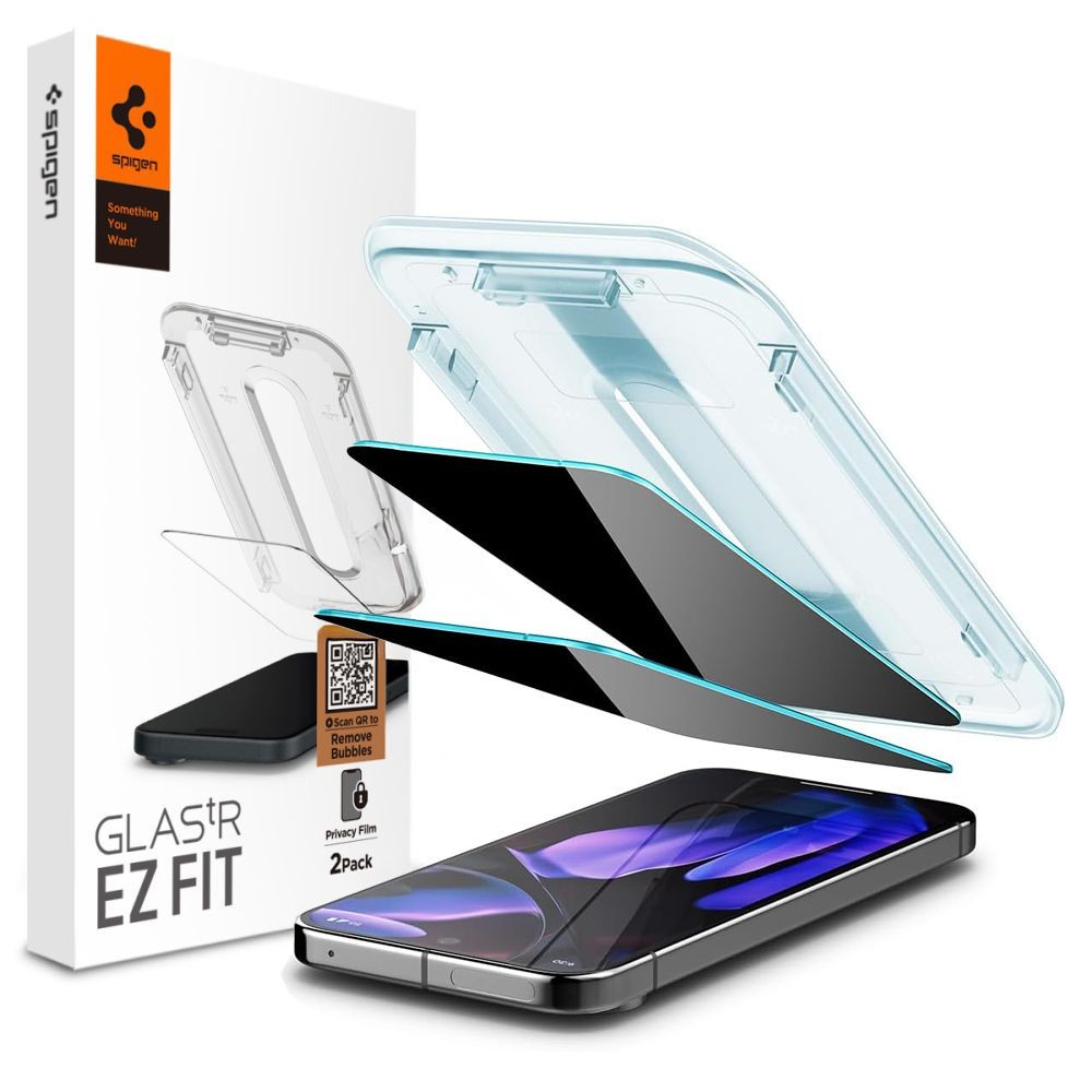 Tempered Glass Privacy HD Spigen Glas.TR "Ez Fit" για Google Pixel 9 / 9 Pro 2τεμ | www.lightgear.gr