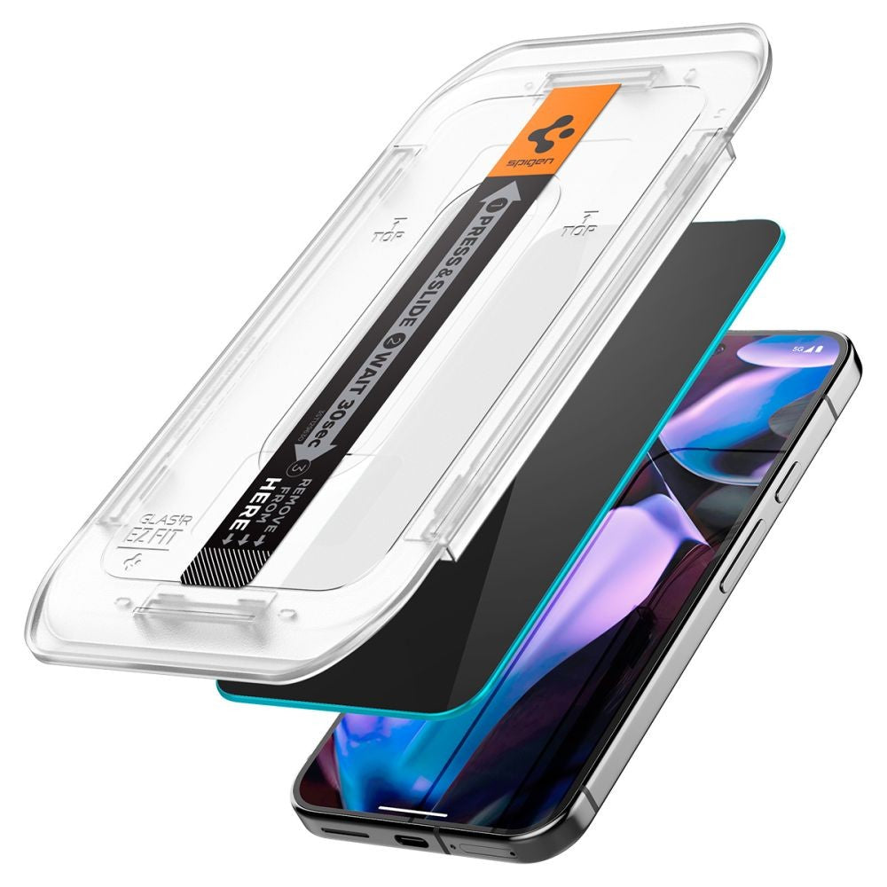 Tempered Glass Privacy HD Spigen Glas.TR "Ez Fit" για Google Pixel 9 / 9 Pro 2τεμ | www.lightgear.gr