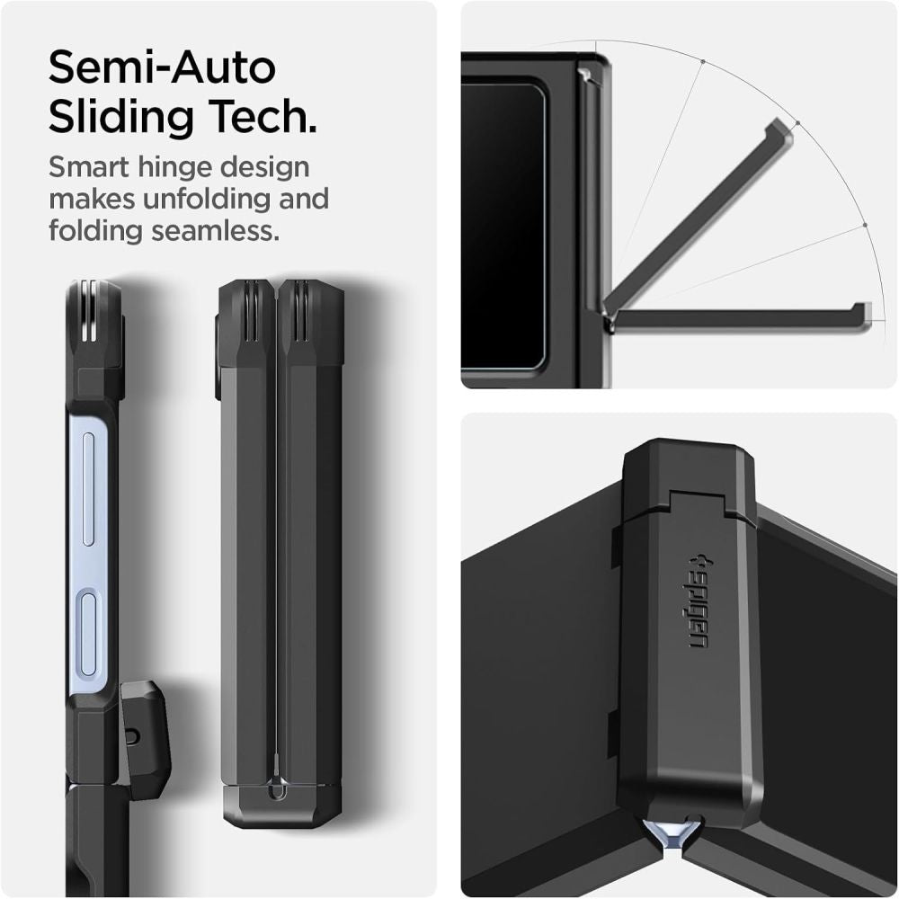Θήκη Tough Armor Pro Mag MagSafe Spigen για Samsung Galaxy Z Flip 6 / 7 FE Μαύρο | www.lightgear.gr