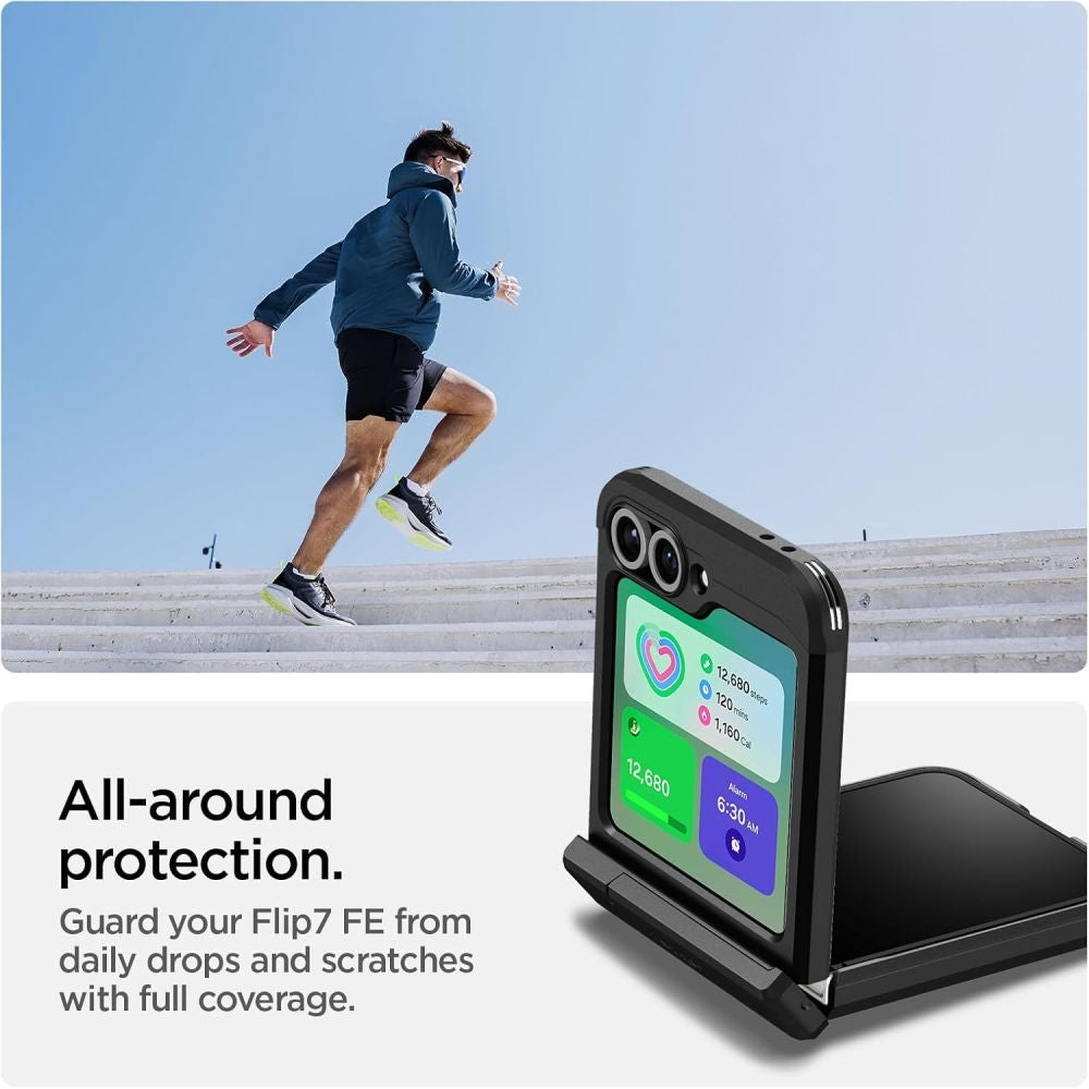 Θήκη Tough Armor Pro Mag MagSafe Spigen για Samsung Galaxy Z Flip 6 / 7 FE Μαύρο | www.lightgear.gr