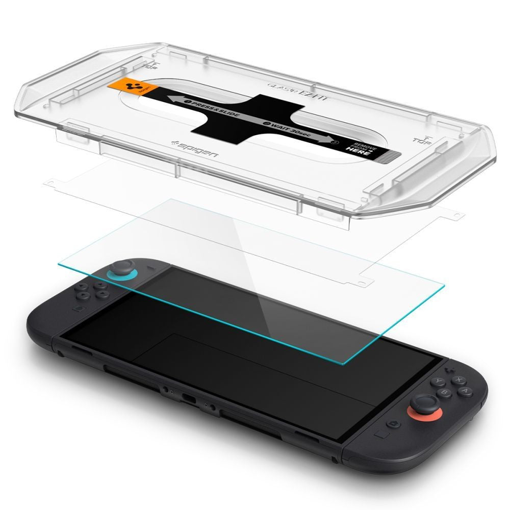 Tempered Glass Spigen Glas.Tr "EZ FIT" για Nintendo Switch 2 Διάφανο 2τεμ | www.lightgear.gr