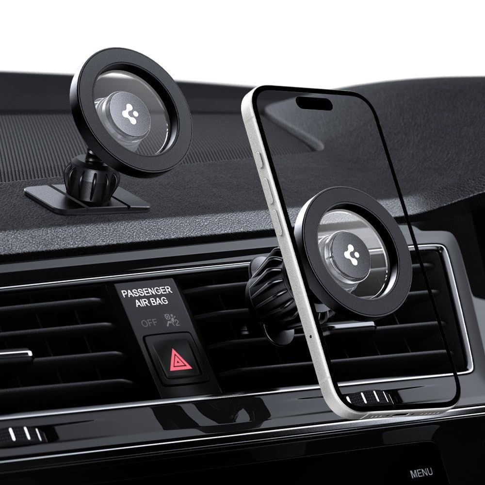 Βάση Κινητού MagSafe Car Spigen MFT13 για Cockpit ή Air Vent Μαύρο | www.lightgear.gr