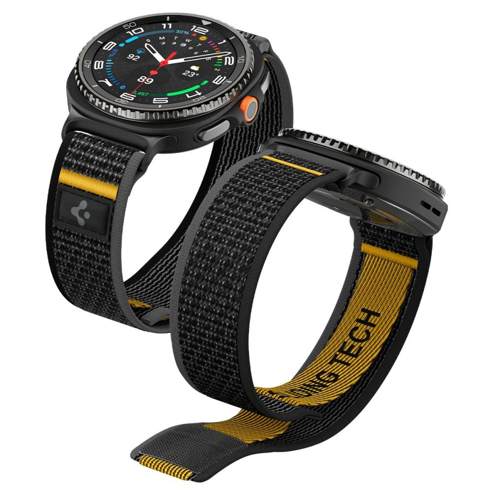 Λουράκι Athlex Air Spigen για Samsung Galaxy Watch 40/44/46mm Μαύρο/Κίτρινο | www.lightgear.gr