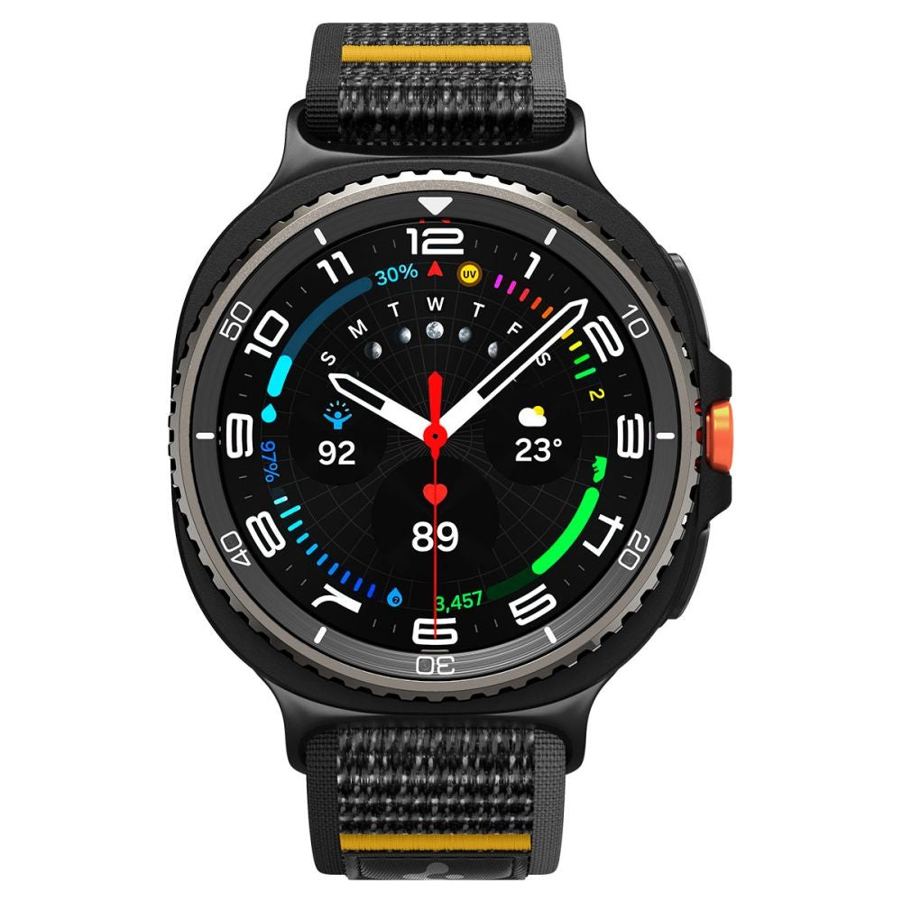 Λουράκι Athlex Air Spigen για Samsung Galaxy Watch 40/44/46mm Μαύρο/Κίτρινο | www.lightgear.gr
