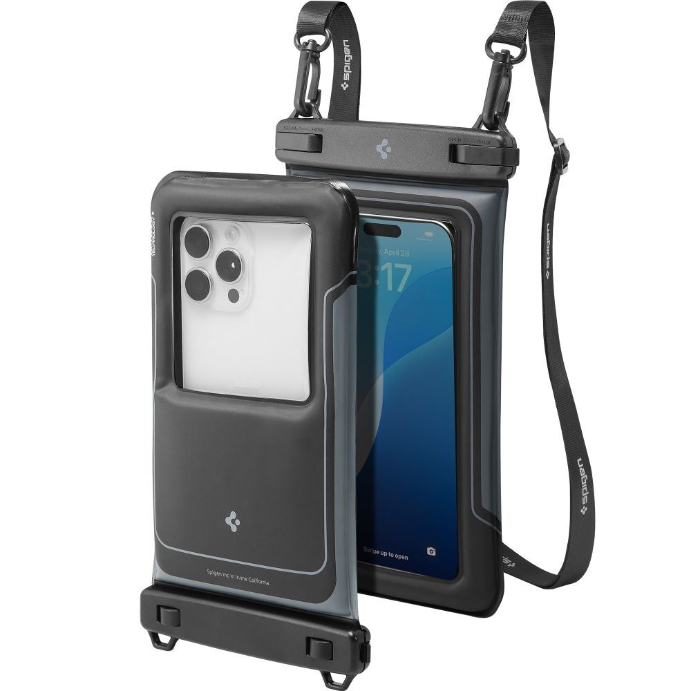 Αδιάβροχη Θήκη Spigen A611P Matte Black 2τεμ | www.lightgear.gr
