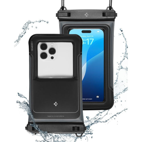 Αδιάβροχη Θήκη Spigen A611P Matte Black 2τεμ | www.lightgear.gr