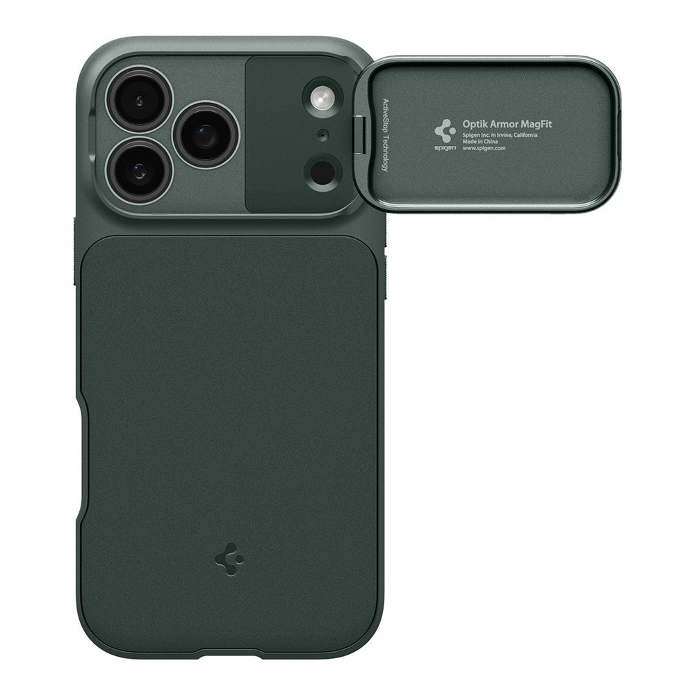 Θήκη Optik Armor MagSafe Spigen για iPhone 17 Pro Max Πράσινο | www.lightgear.gr