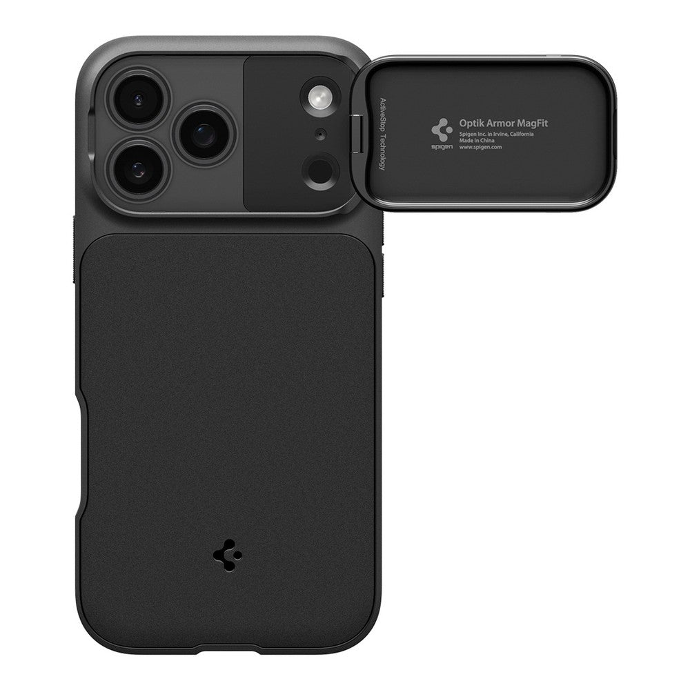 Θήκη Spigen Optik Armor MagSafe για iPhone 17 Pro Max Μαύρο | www.lightgear.gr