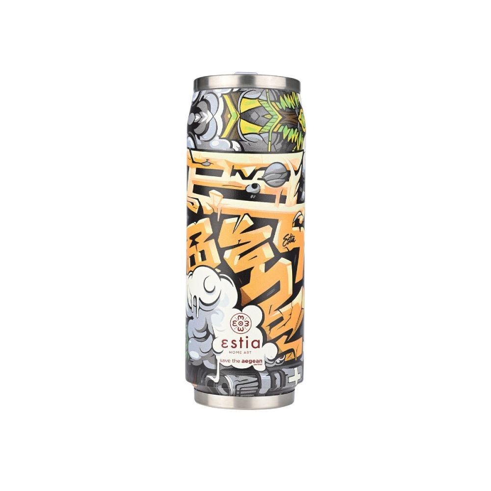 Ανοξείδωτο Θερμός με Καλαμάκι Estia Save the Aegean 500ml | www.lightgear.gr