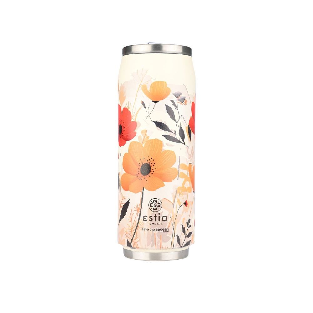 Ανοξείδωτο Θερμός με Καλαμάκι Estia Save the Aegean 500ml | www.lightgear.gr