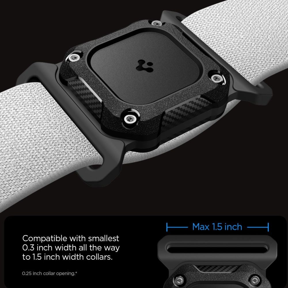 Tough Armor Pet Collar AirTag 1/2 Case Spigen Μαύρο | www.lightgear.gr