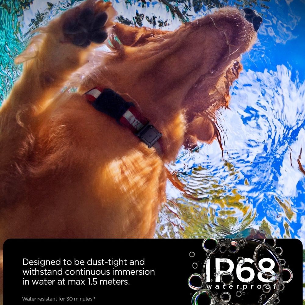 Tough Armor Pet Collar AirTag 1/2 Case Spigen Μαύρο | www.lightgear.gr