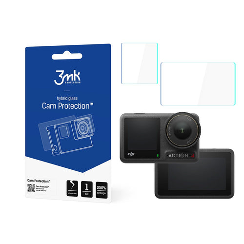 Cam Protection Tempered Glass 3mk για DJI Osmo Action 4 | www.lightgear.gr