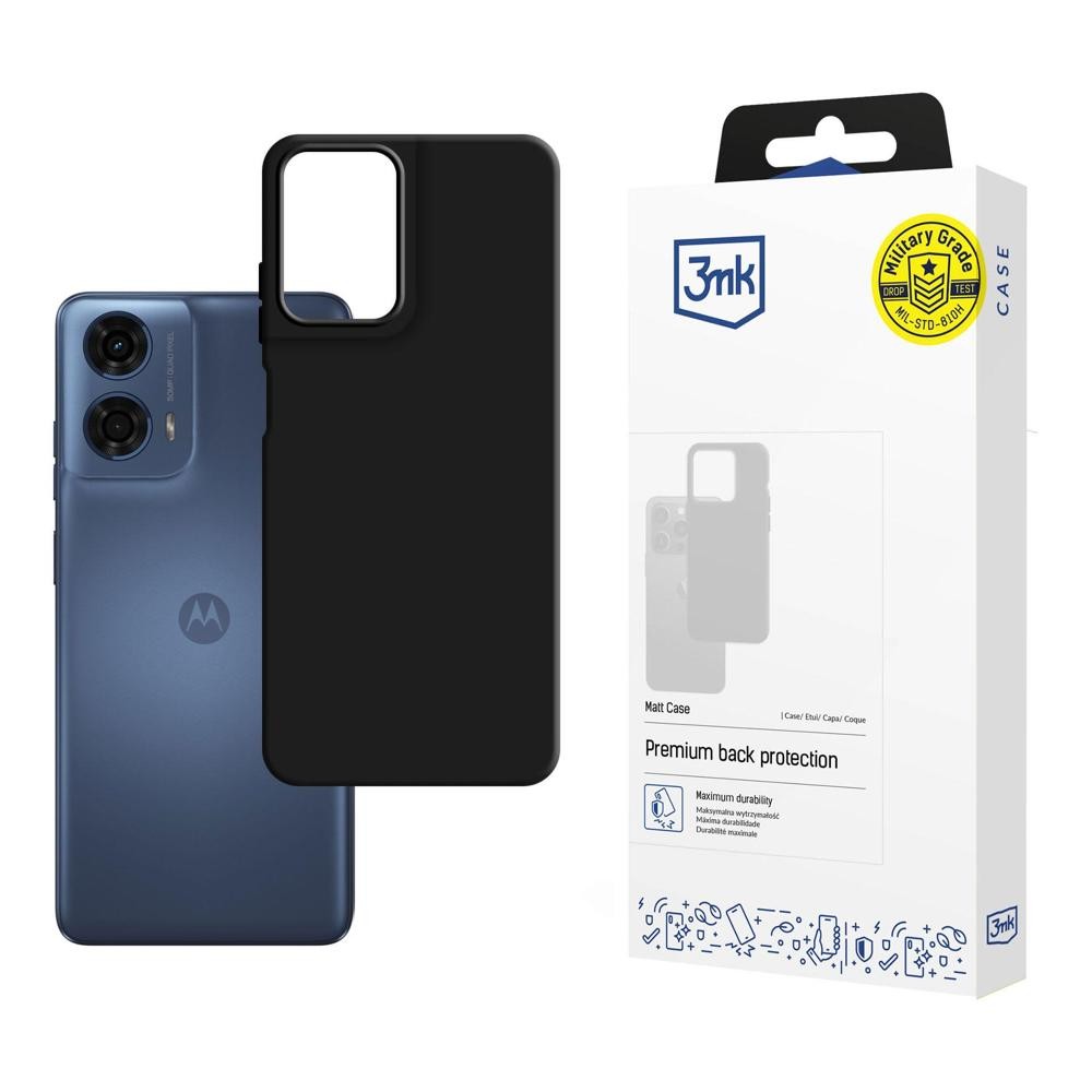 Matt Case 3mk για Motorola Moto G24 Power Μαύρο | www.lightgear.gr