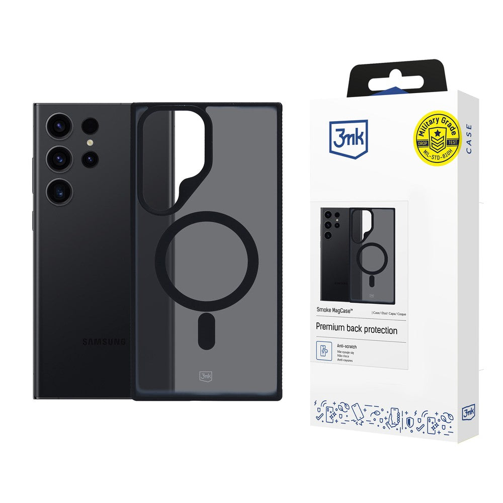Smoke MagCase με MagSafe 3mk για Samsung Galaxy S24 Ultra Ημιδιαφανές | www.lightgear.gr
