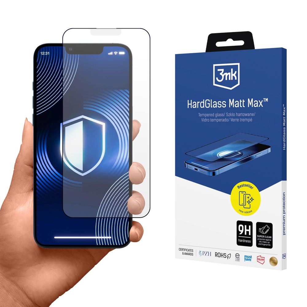 Tempered Glass Matte 3mk HardGlass Matt Max για iPhone 13 / 13 Pro / 14 | www.lightgear.gr