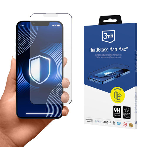 Tempered Glass Matte 3mk HardGlass Matt Max για iPhone 13 / 13 Pro / 14 | www.lightgear.gr
